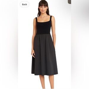 NWT Luxely midi Black Cocktail Dress‎ with pockets size medium